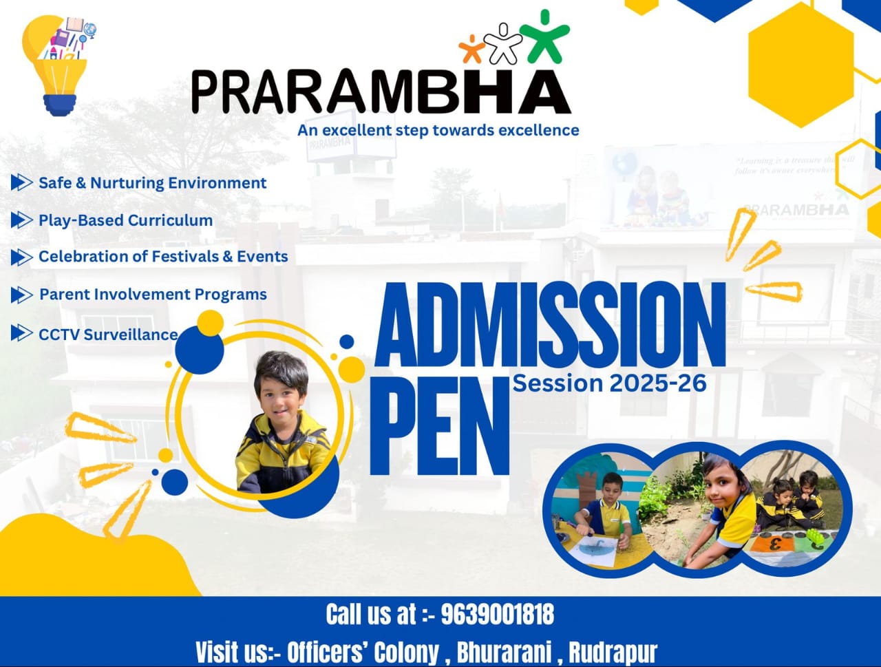 Happy students at Prarambha School